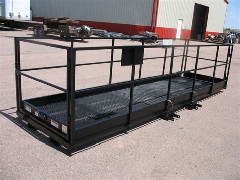 skid steer work platforms|telehandler work platform man basket.